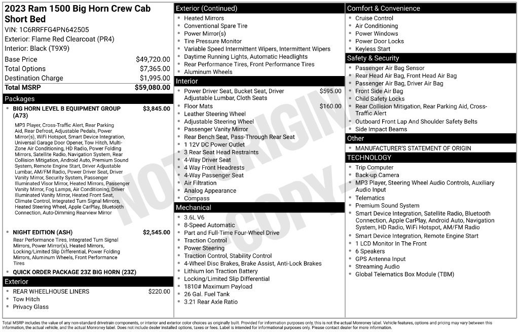 Used 2023 RAM 1500 Big Horn AWD/4WD image 27