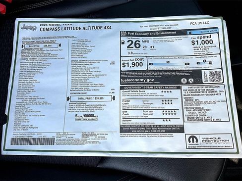 New 2026 Jeep Compass Latitude image 15