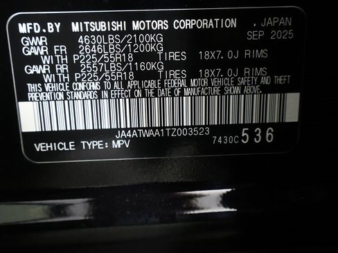 New 2026 Mitsubishi Eclipse Cross SE image 47