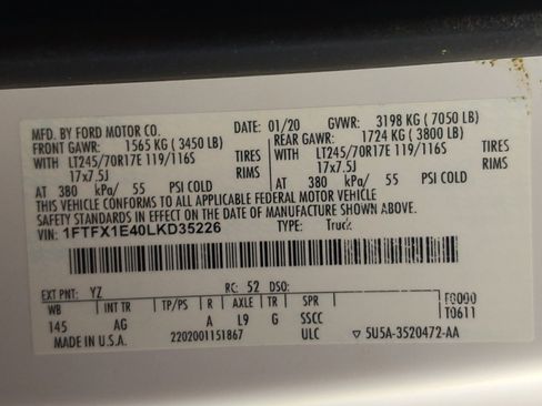 Used 2020 Ford F150 XL w/ Equipment Group 101A Mid AWD/4WD image 33