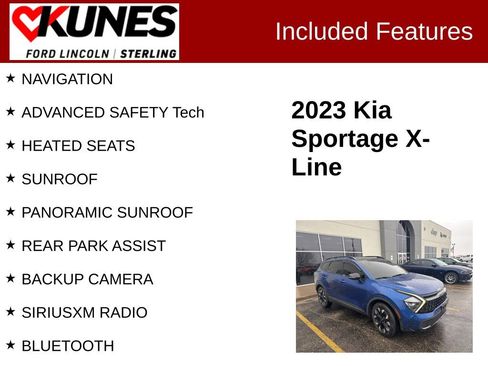 Used 2023 Kia Sportage X-Line w/ X-Line Premium Package AWD/4WD image 2