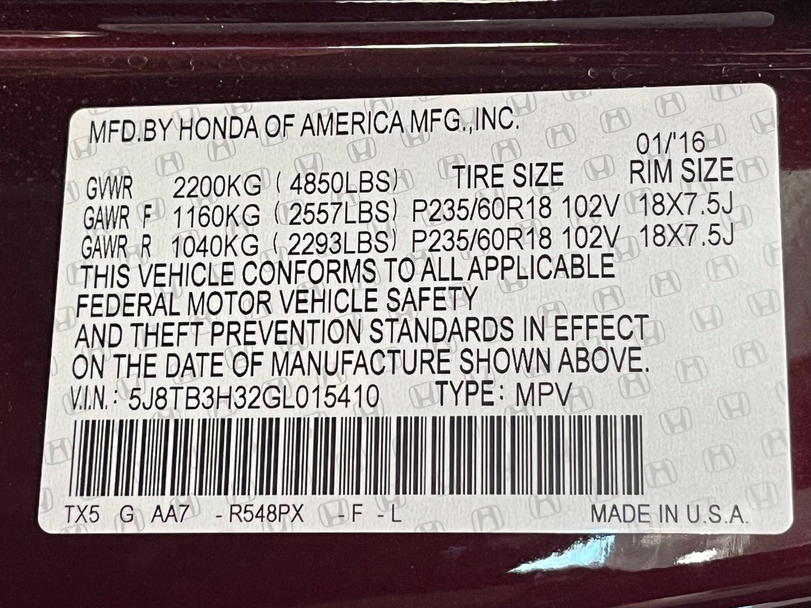 Used 2016 Acura RDX FWD image 19