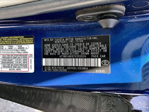 Used 2007 Toyota Camry LE FWD image 9