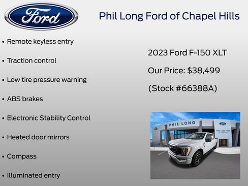 Certified 2023 Ford F150 XLT w/ Equipment Group 302A High AWD/4WD image 38