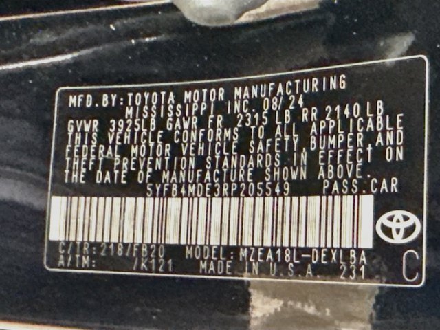 Used 2024 Toyota Corolla LE FWD image 38