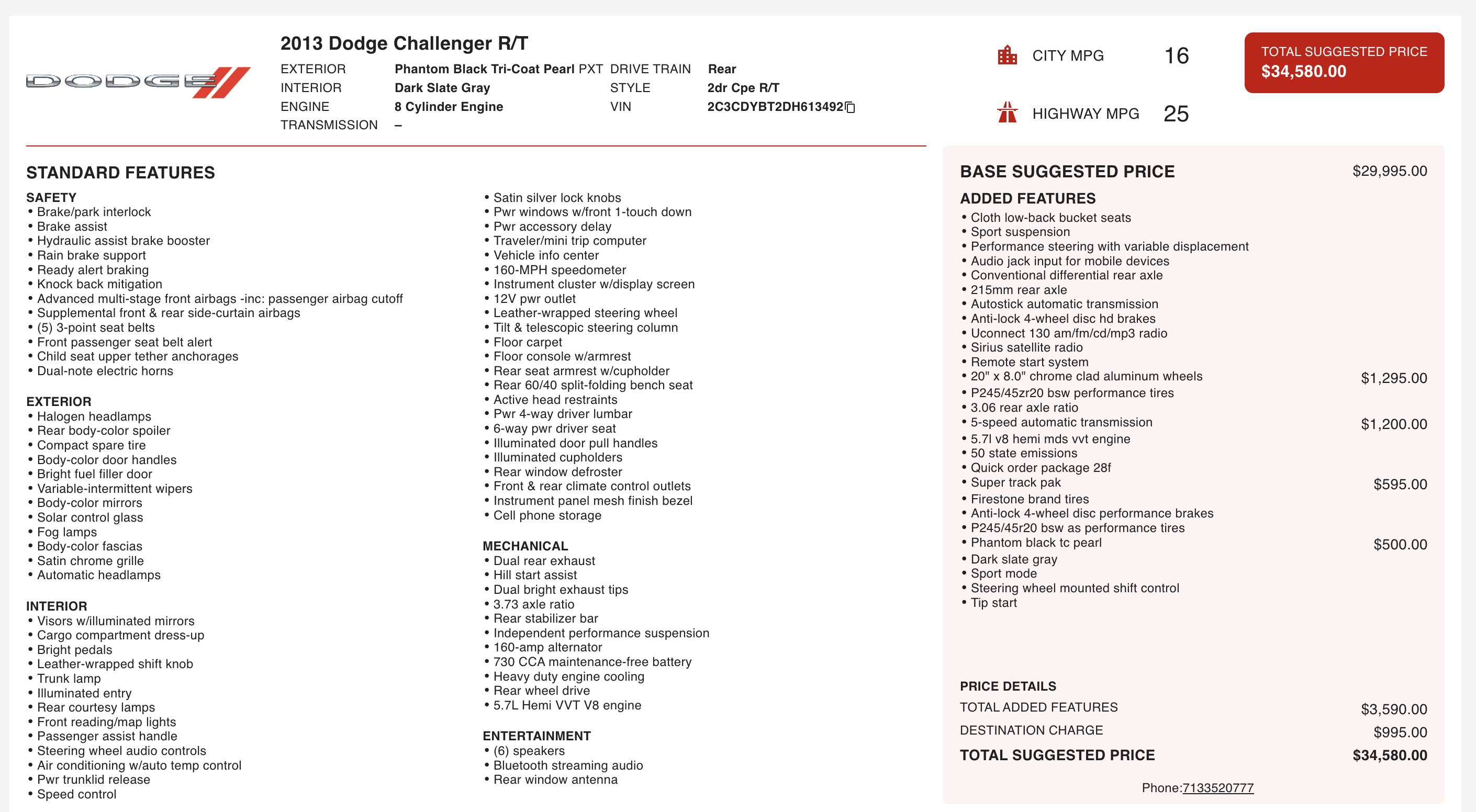Used 2013 Dodge Challenger R/T RWD image 4