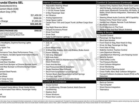 Certified 2022 Hyundai Elantra SEL w/ Convenience Package FWD image 3