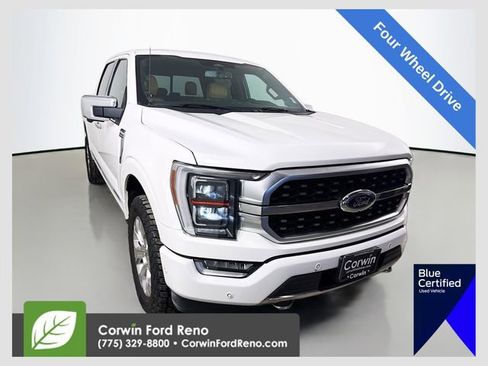 Certified 2021 Ford F150 Platinum w/ Equipment Group 701A High AWD/4WD image 1