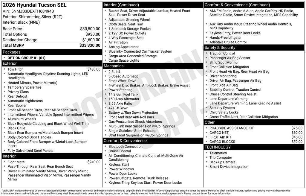 Certified 2026 Hyundai Tucson SEL Plus FWD image 32