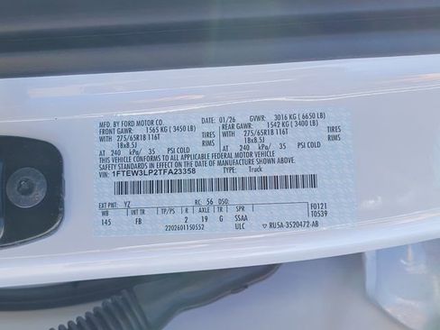 New 2026 Ford F150 XLT w/ Equipment Group 302A MID image 11