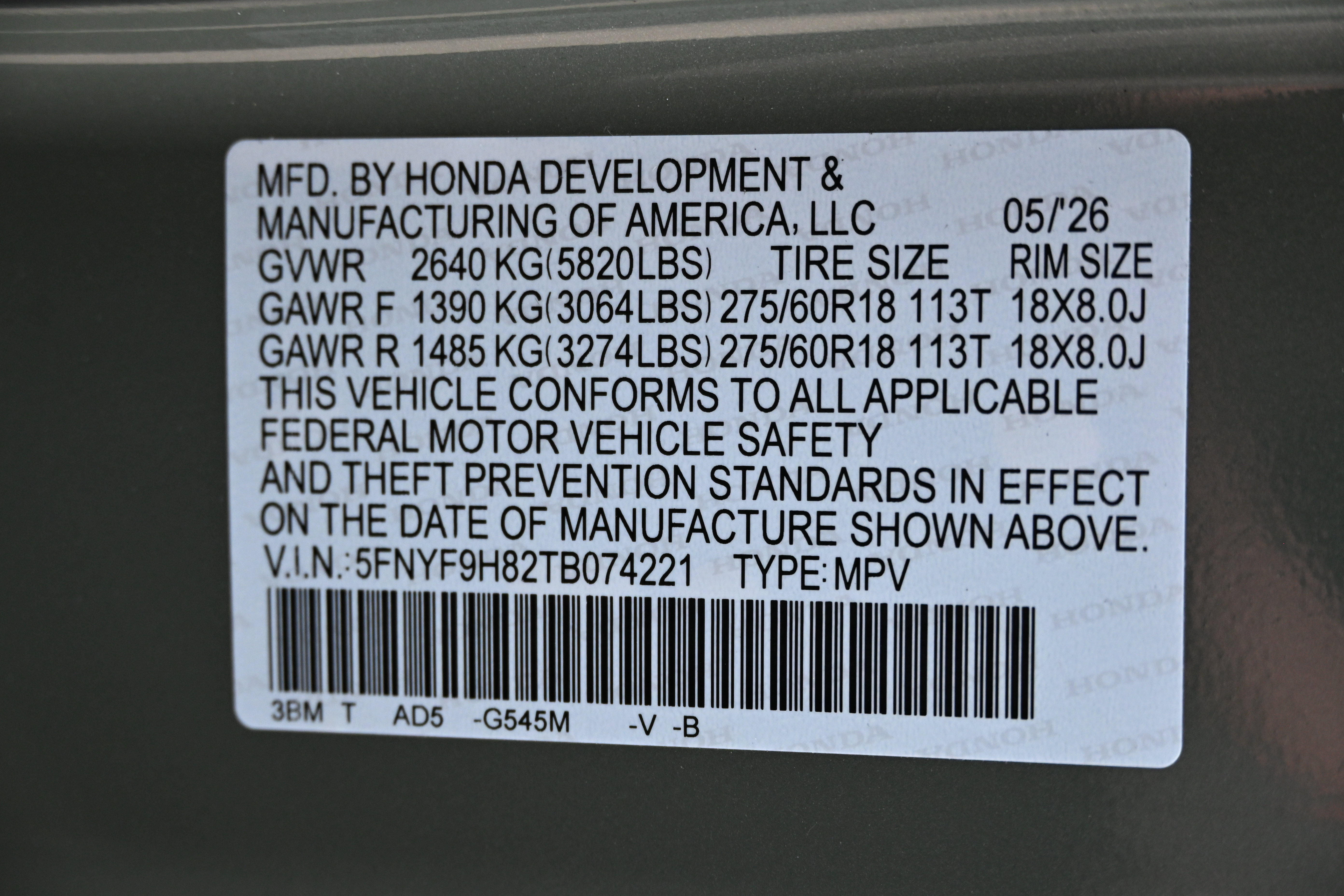 New 2026 Honda Passport TrailSport Elite image 19
