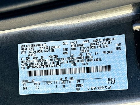 Used 2022 Ford F250 XLT w/ Black Appearance Package image 27