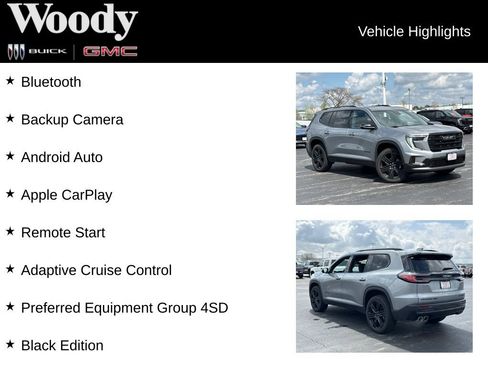 New 2026 GMC Acadia Elevation w/ Black Edition AWD/4WD image 3