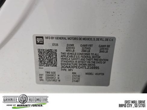 Used 2026 Chevrolet Equinox LT w/ Convenience Package II AWD/4WD image 30