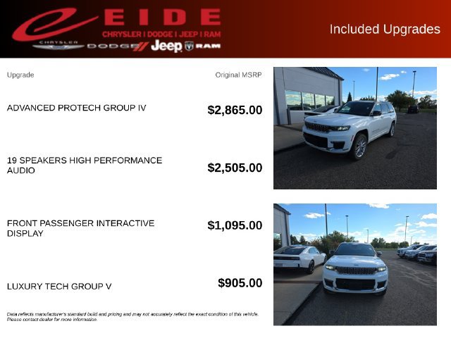 Used 2023 Jeep Grand Cherokee L Summit w/ Advanced Protech Group IV AWD/4WD image 13