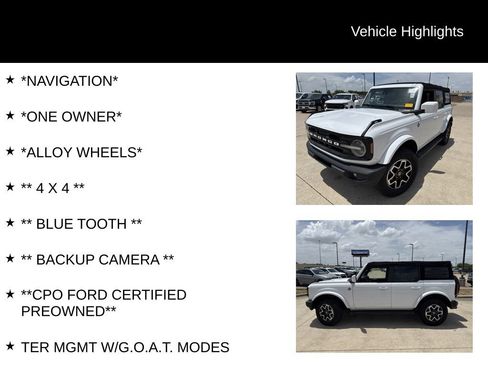 Used 2022 Ford Bronco Outer Banks AWD/4WD image 4