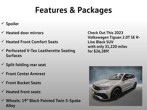 Used 2023 Volkswagen Tiguan SE R-Line AWD/4WD image 17