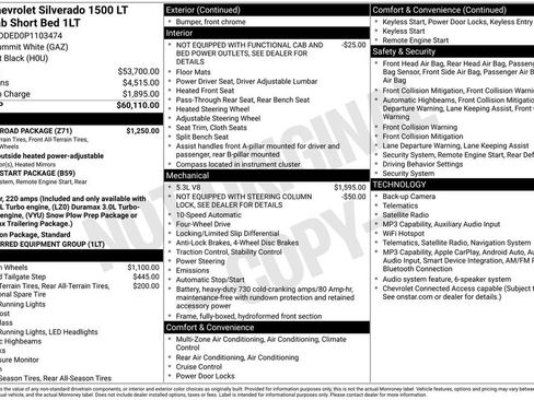Used 2023 Chevrolet Silverado 1500 LT w/ Z71 Off-Road Package AWD/4WD image 37