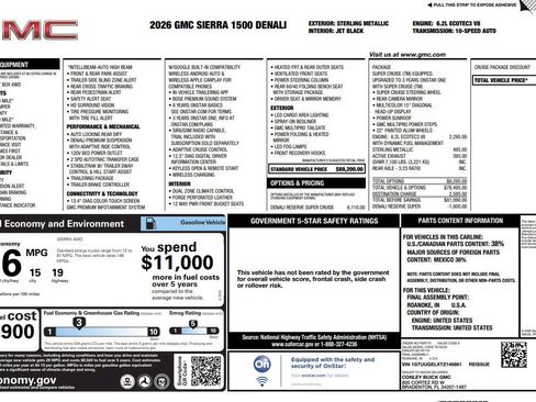 Used 2026 GMC Sierra 1500 Denali AWD/4WD image 3