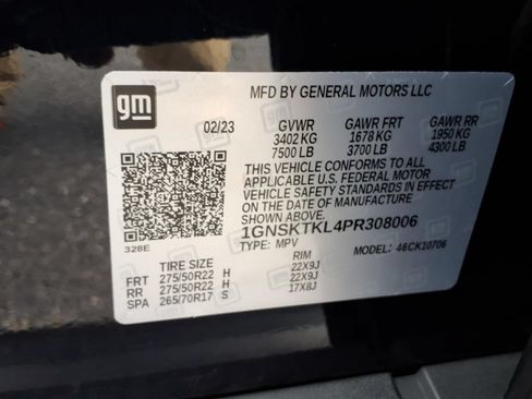 Certified 2023 Chevrolet Tahoe High Country AWD/4WD image 27