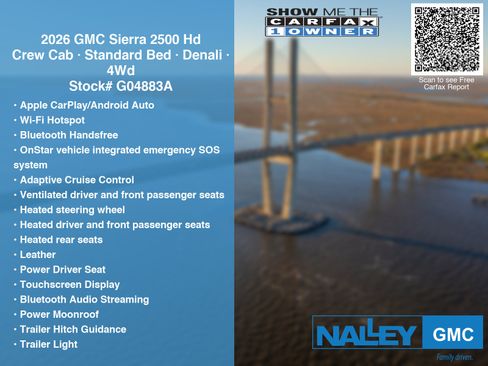 Used 2026 GMC Sierra 2500 Denali w/ Denali Reserve Package AWD/4WD image 40