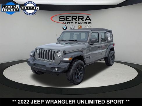 Used 2022 Jeep Wrangler Unlimited Sport image 1