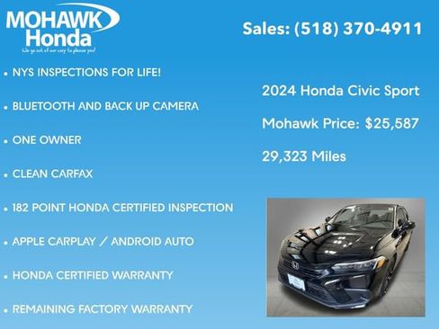 Used 2024 Honda Civic Sport image 8