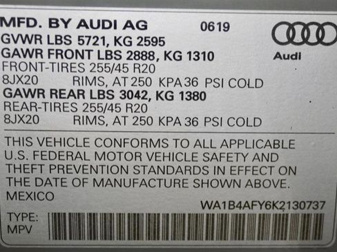 Used 2019 Audi SQ5 Premium Plus w/ Premium Plus Package image 56