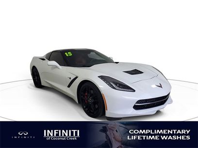 Used 2015 Chevrolet Corvette Stingray Coupe w/ Carbon Flash Badge Package