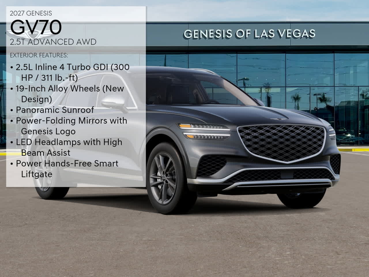 New 2027 Genesis GV70 2.5T Advanced AWD/4WD image 3