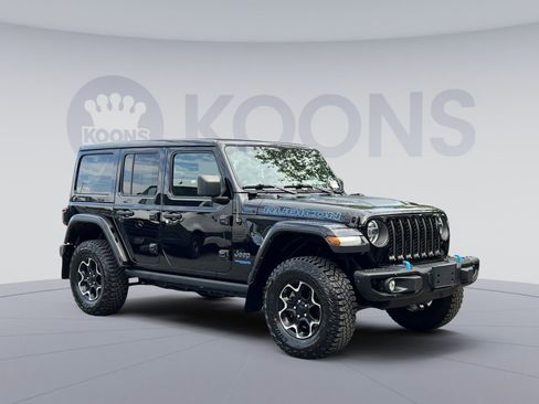 Used 2021 Jeep Wrangler Unlimited Rubicon 4xe w/ Steel Bumper Group AWD/4WD image 2