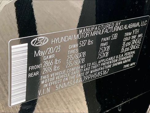Certified 2023 Hyundai Santa Fe SEL w/ Premium Package FWD image 33