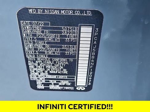 Certified 2022 INFINITI QX50 Luxe w/ Cargo Package image 7