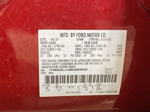 Certified 2021 Ford Explorer King Ranch w/ Premium Technology Package AWD/4WD image 31