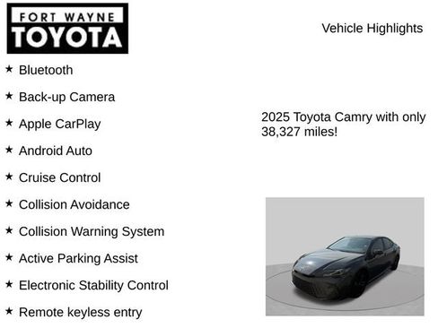 Used 2025 Toyota Camry SE FWD image 7