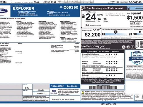 Used 2025 Ford Explorer Active w/ Active Comfort Package RWD image 32