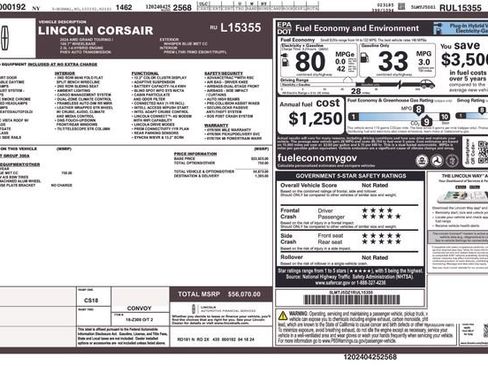 Certified 2024 Lincoln Corsair Grand Touring AWD/4WD image 10