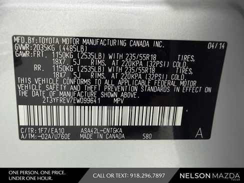 Used 2014 Toyota RAV4 Limited w/ Technology Package FWD image 56