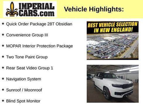 Used 2025 Jeep Grand Wagoneer Series II Obsidian w/ Quick Order Packagew 28T AWD/4WD image 3