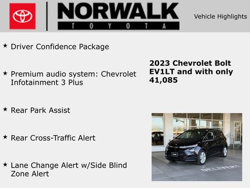 Used 2023 Chevrolet Bolt LT w/ Driver Confidence Package image 10