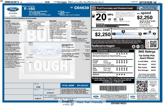 Used 2016 Ford F150 XLT w/ Equipment Group 301A Mid RWD image 5