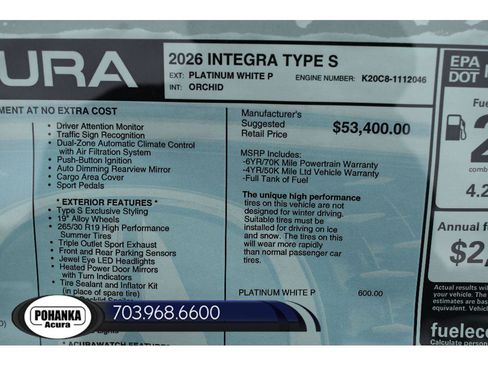 New 2026 Acura Integra Type S FWD image 34