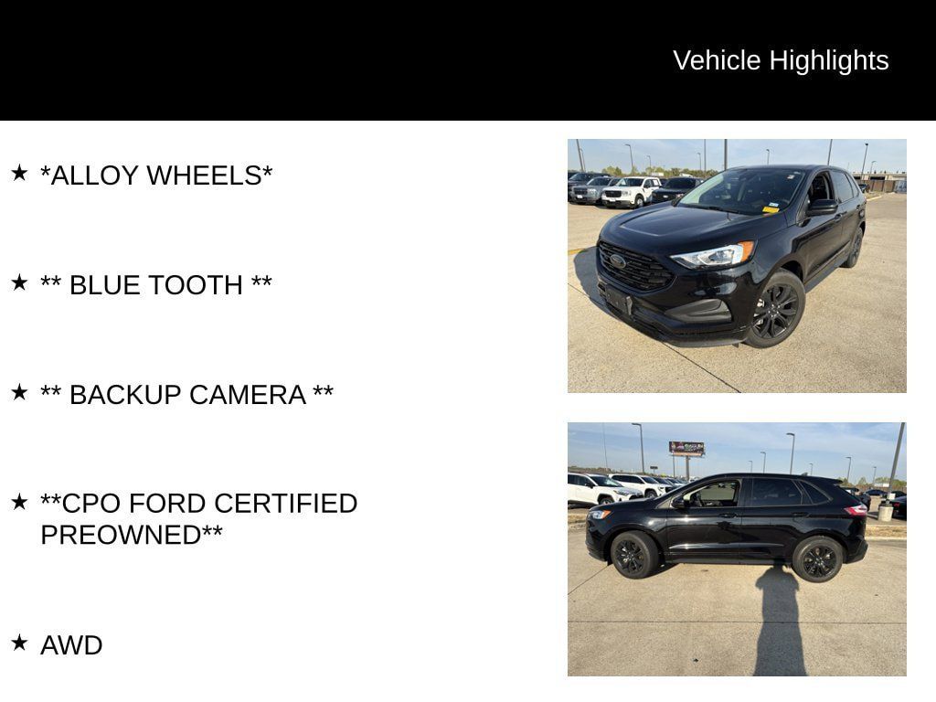 Used 2024 Ford Edge SE w/ Black Appearance Package AWD/4WD image 4