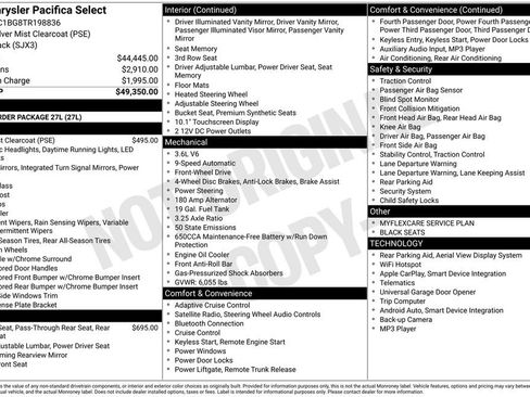 New 2026 Chrysler Pacifica Select FWD image 6