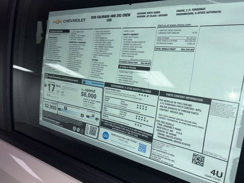 New 2026 Chevrolet Colorado ZR2 w/ Technology Package image 70