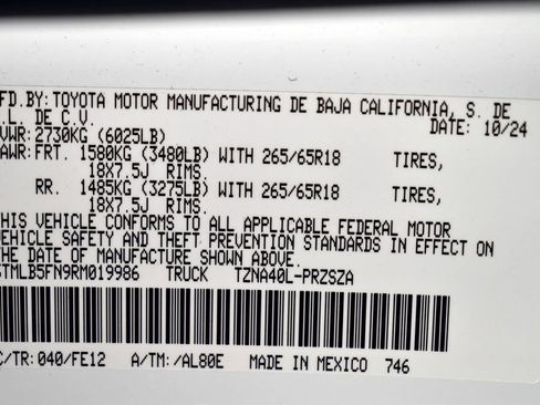 Certified 2024 Toyota Tacoma TRD Sport image 15
