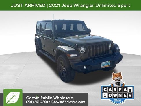 Used 2021 Jeep Wrangler Unlimited Sport AWD/4WD image 1