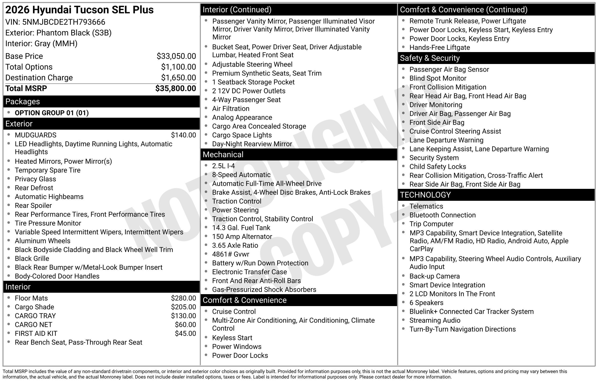 New 2026 Hyundai Tucson SEL Plus AWD/4WD image 4