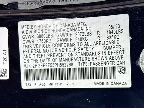 Used 2023 Honda Civic Sport image 34