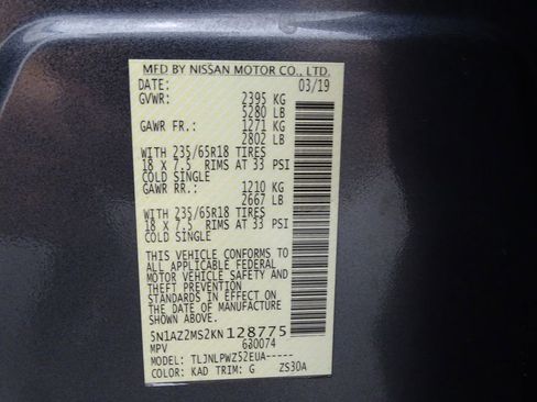 Used 2019 Nissan Murano S image 19